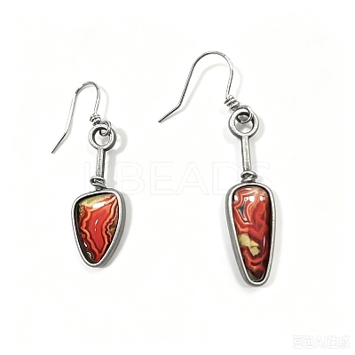 Alloy Enamel Dangle Earrings FS-WG6E131-04-1