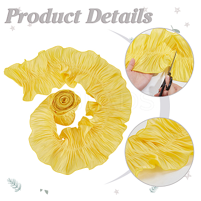 Polyester Ruffled Ribbon DIY-WH0632-77C-1
