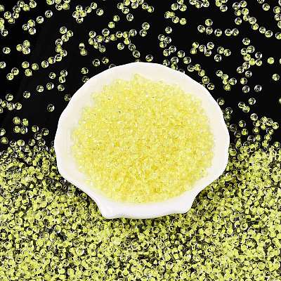 6/0 Inside Colours Transparent Glass Seed Beads SEED-T007-07C-1
