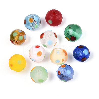 Handmade Lampwork Beads Strands LAMP-N036-10A-01-1