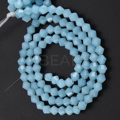 Faceted Bicone Opal Beads Strands EGLA-P017-01B-1