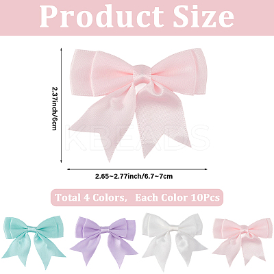 40Pcs 4 Colors Handmade Polyester Costume Accessories DIY-SP0004-85A-1