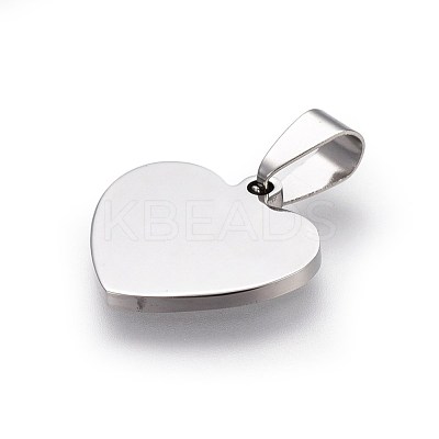 Tarnish Resistant 304 Stainless Steel Mirror Polished Finish Stamping Blank Tag Pendants STAS-L220-02B-1