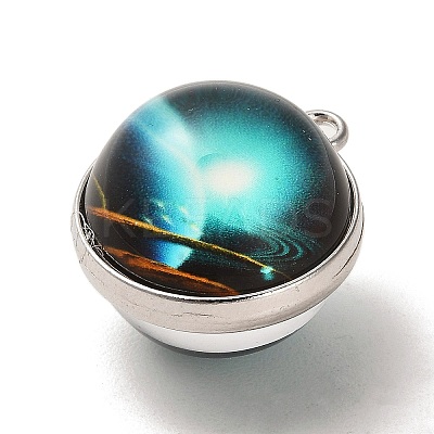 Galaxy Theme Luminous Glass Ball Pendants GLAA-D021-01P-04-1