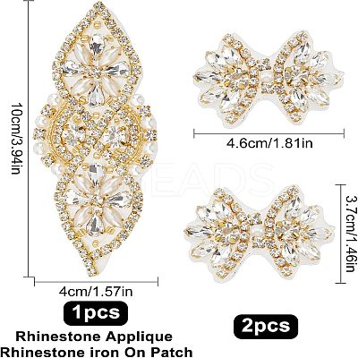 3Pcs 2 Style Hotfix Rhinestone DIY-FG0002-56-1