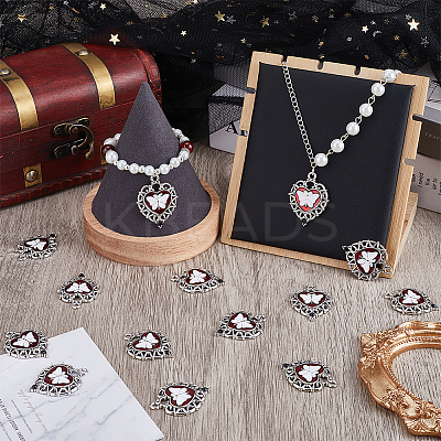 24Pcs Alloy Enamel Pendants ENAM-SC0007-74-1