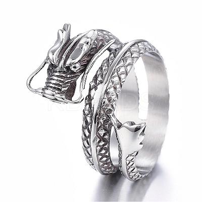 316 Surgical Stainless Steel Wide Band Rings RJEW-F054-03AS-1