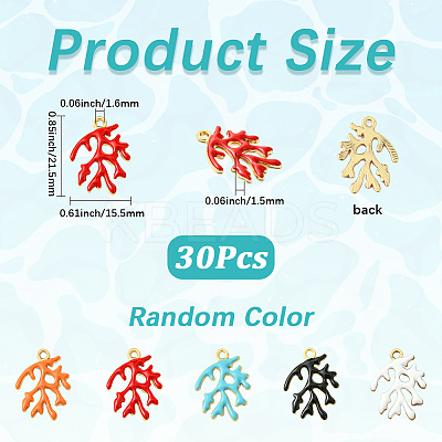 30Pcs Alloy Enamel Pendants ENAM-SC0006-87-1