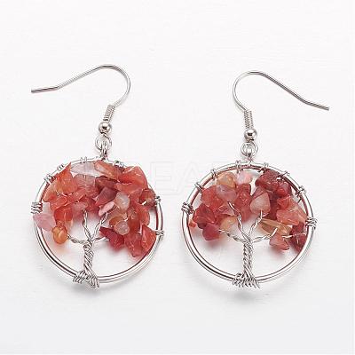 Dangle Earrings EJEW-N0030-04-1