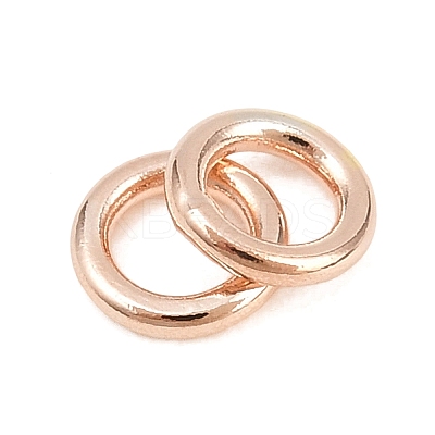 Brass Closed Jump Rings KK-D257-01RG-06-1