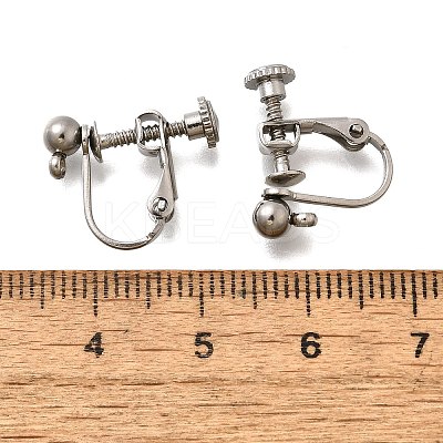 316 Stainless Steel Clip-on Earring Findings EJEW-R019-01P-1