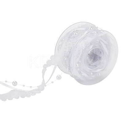 1 Roll Polyester Flower Lace Trims OCOR-HY0001-08A-1