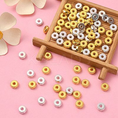 100Pcs 2 Colors Tibetan Style Alloy Spacer Beads FIND-YW0004-04-1
