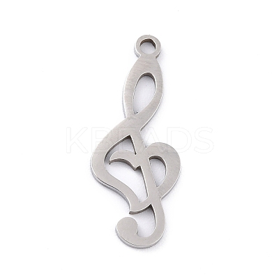 Non-Tarnish 201 Stainless Steel Pendants STAS-K003-02P-1
