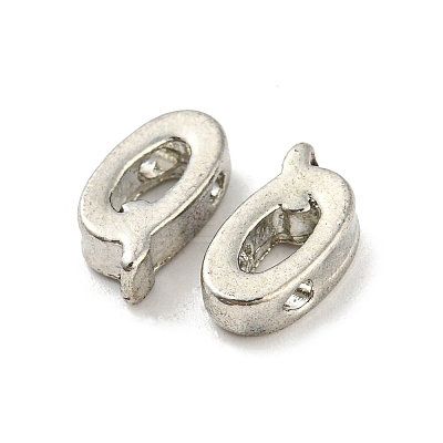 Platinum Plated Alloy Beads PALLOY-CJC0001-64P-Q-1