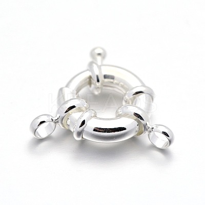 Rack Plating Brass Spring Ring Clasps X-KK-D399-C-S-NF-1