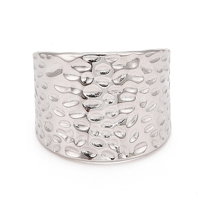 Non-Tarnish 304 Stainless Steel Open Cuff Ring LS-RJEW-C025-27P-1