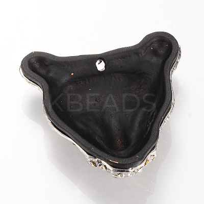 Alloy Rhinestone Pendants X-PALLOY-R094-11-1
