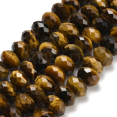 Natural Tiger Eye Beads Strands G-C259-A01-6x10mm-02-1