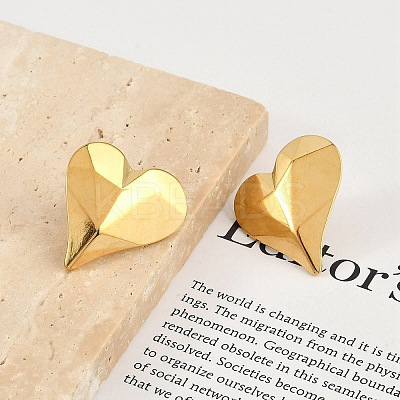 304 Stainless Steel Stud Earrings For Women LS-EJEW-B113-01G-03-1