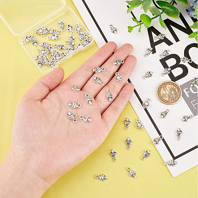 60Pcs Tibetan Style Alloy Charms TIBEP-SC0002-26-1