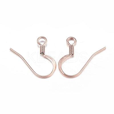 Ion Plating(IP) 304 Stainless Steel French Earring Hooks STAS-G127-12RG-1