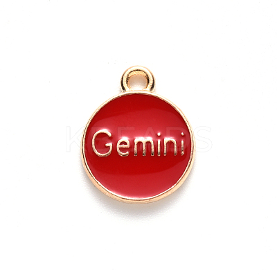 Alloy Enamel Pendants ENAM-S124-01B-07I-1
