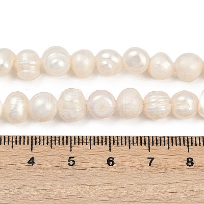 Natural Cultured Freshwater Pearl Beads Strands PEAR-I007-07X-10A-1