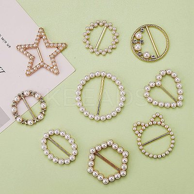 9Pcs 9 Style Alloy Buckles DIY-SZ0008-39-1