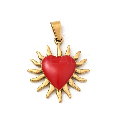 304 Stainless Steel Enamel Pendants STAS-Z158-01G-01-1