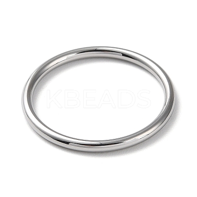 Non-Tarnish 304 Stainless Steel Simple Plain Band Finger Ring for Women Men RJEW-F152-01F-P-1