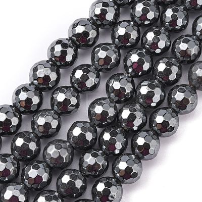 Non-Magnetic Synthetic Hematite Beads Strands HEMA-10D-4-1