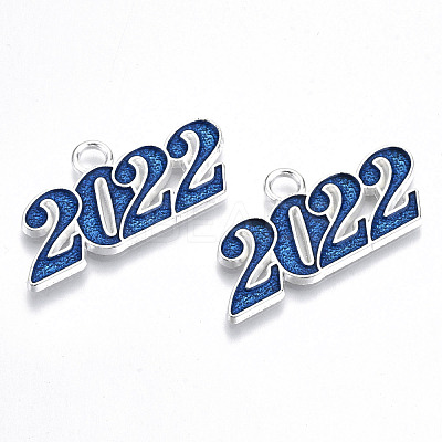 Alloy Enamel Pendants PALLOY-N160-001-02S-RS-1