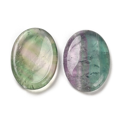 Natural Fluorite Oval Worry Stone G-R487-01E-1