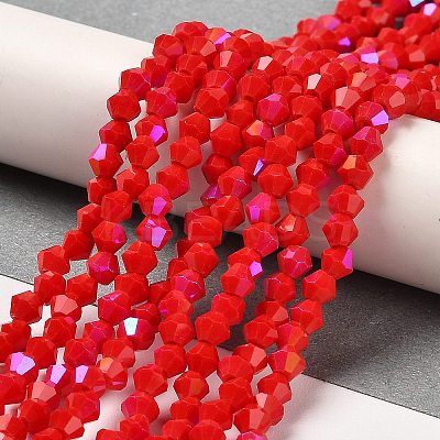 Opaque Solid Color Imitation Jade Glass Beads Strands LS-EGLA-A039-P4mm-L02-1
