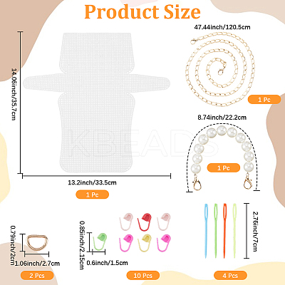 DIY Plastic Knitting Crochet Bag Making Kits DIY-CP0012-65-1