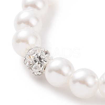 Alloy Rhinestone Religion Cross Bracelets BJEW-JB09096-1