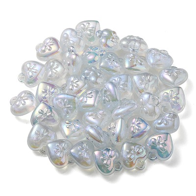 Luminous UV Plating Transparent Acrylic Pendants OACR-P010-10C-1