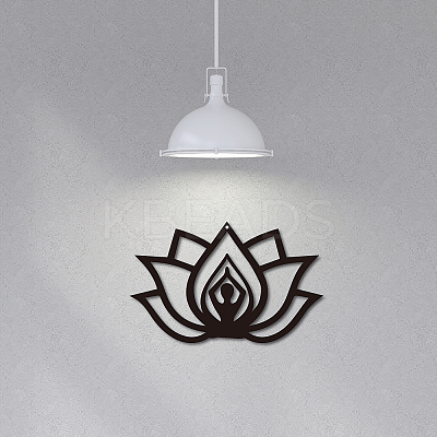 Iron Wall Hanging Decorative HJEW-WH0013-065-1