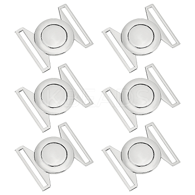 6Sets Zinc Alloy Side Release Buckles FIND-BC0013-98B-1