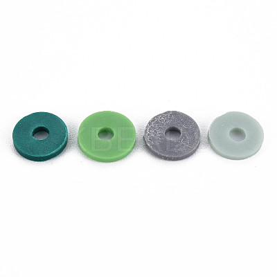 Handmade Polymer Clay Beads Strands CLAY-R089-8mm-T011-1