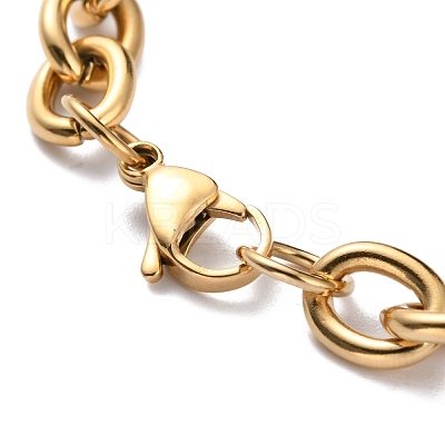 Ion Plating(IP) 304 Stainless Steel Figaro Chain Bracelets BJEW-E271-05G-1
