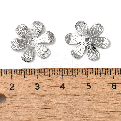 Non-Tarnish 304 Stainless Steel Bead Caps STAS-P363-05P-1