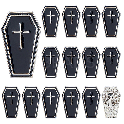 16Pcs Punk Style Alloy Enamel Lapel Pin Backs for Backpack Clothes JEWB-FH0002-82B-1