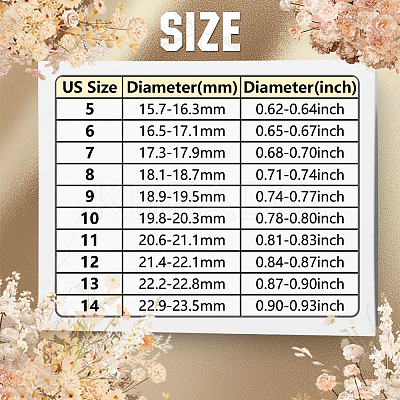 16Pcs 8 Styles 201 Stainless Steel Double Groove Band Ring for Women RJEW-SC0001-25-1