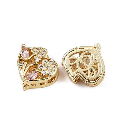 Brass Pave Cubic Zirconia Multi-strand Links ZIRC-F145-01G-02-1