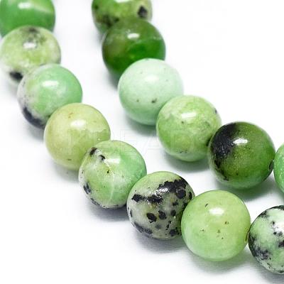 Natural Serpentine Beads Strands G-F576-01-8mm-1