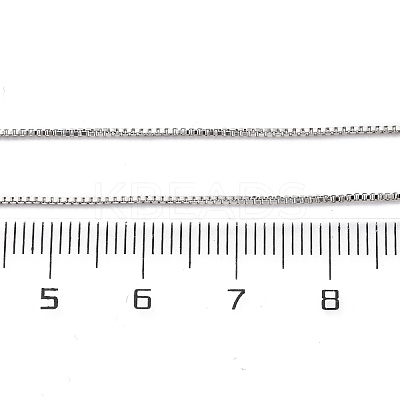 1MM Brass Box Chain Necklace Making NJEW-D302-79P-1