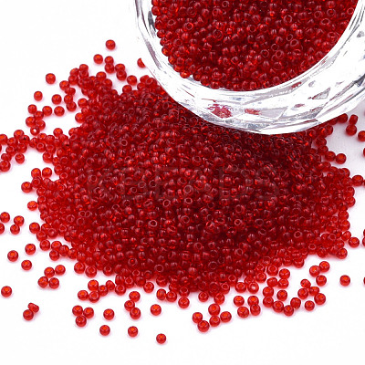15/0 Transparent Czech Glass Seed Beads SEED-N004-004-27-1