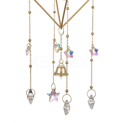 Geometric Metal Suncatchers Wall Hanging Decoration LS-HJEW-G018-01A-G-1